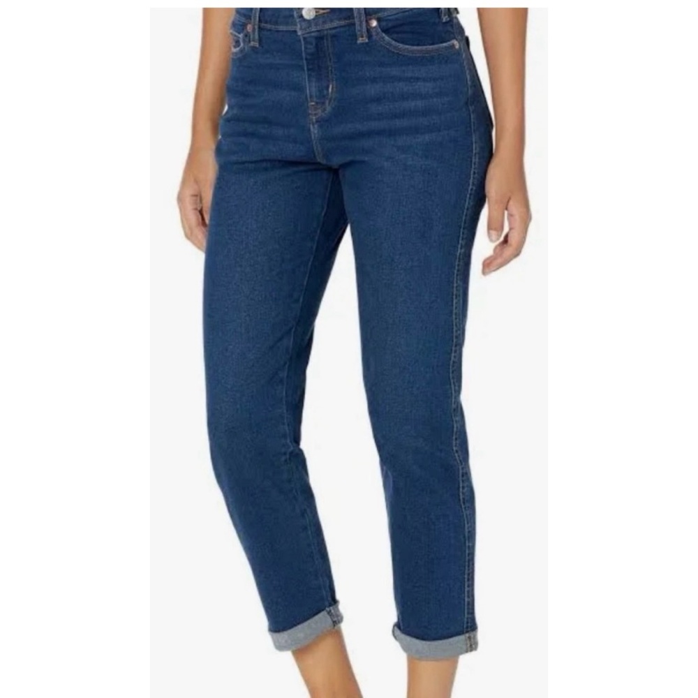 Levi’s Signature Heritage Mid Rise Rolled Cuff Boyfriend Jeans Size 12
